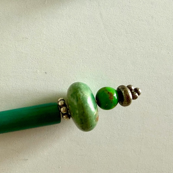 New handmade Sterling Silver and Turquoise earrings - Picture 6 of 6